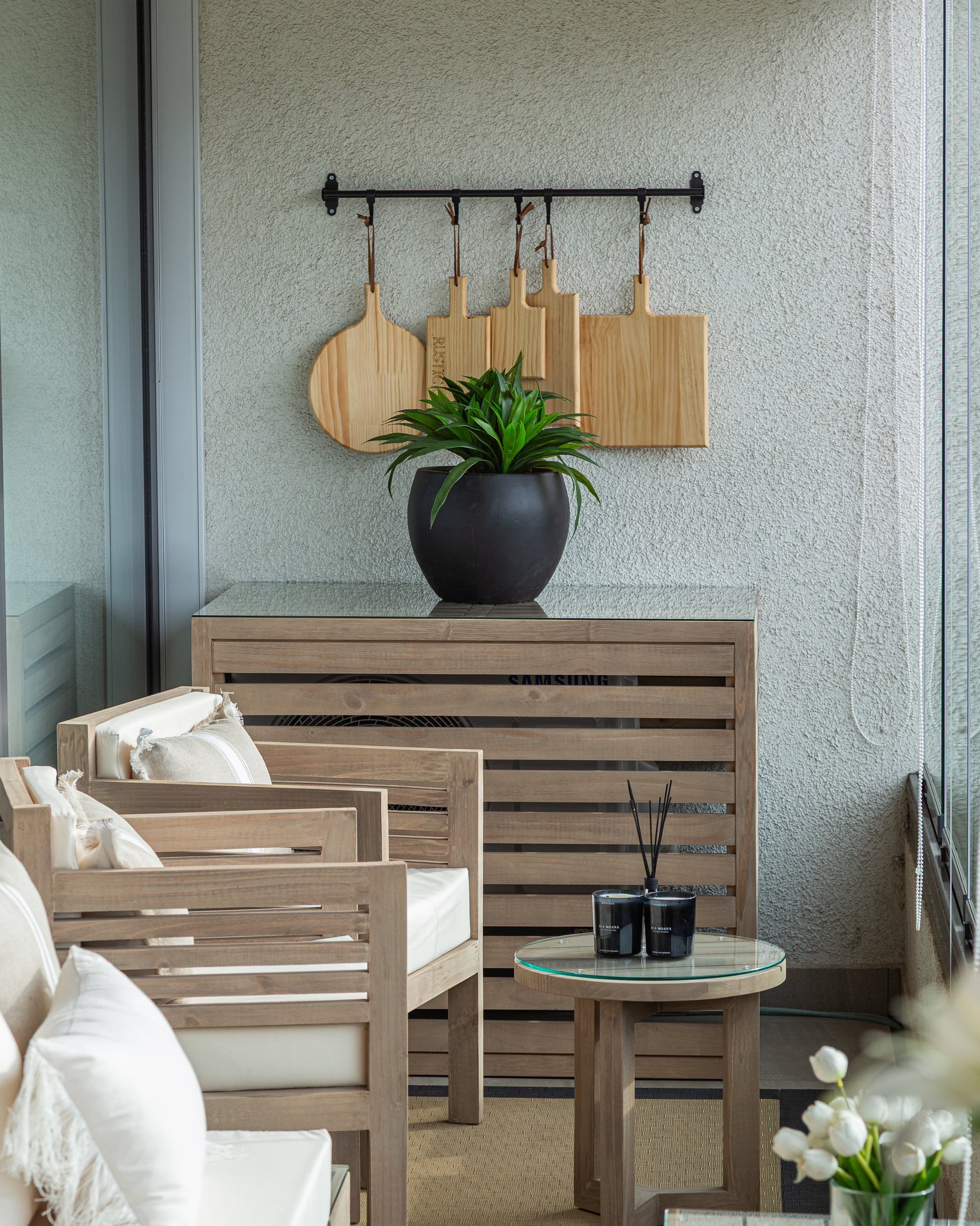 Cubre Aire Acondicionado - Rustic Chic