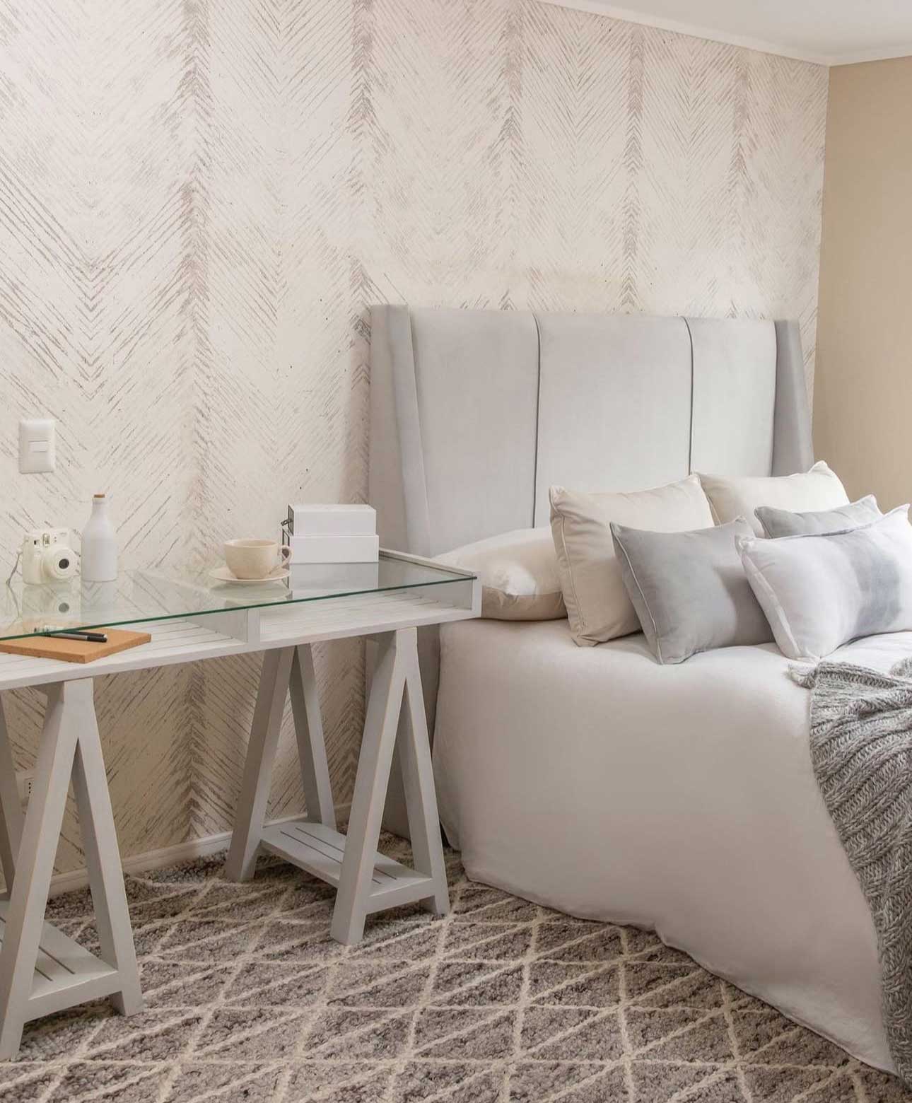 Respaldo Dominga Gris - Rustic Chic