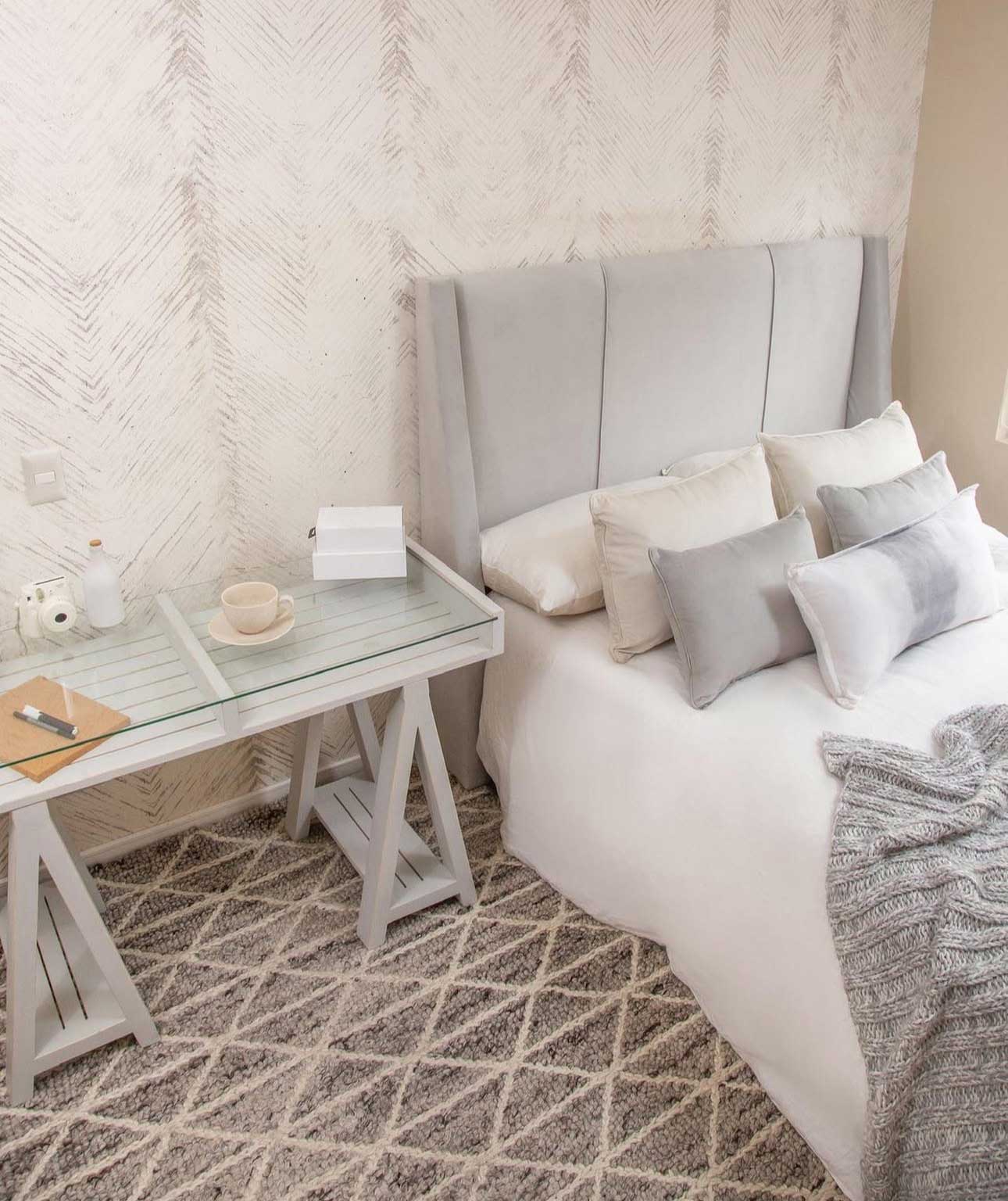 Respaldo Dominga Gris - Rustic Chic