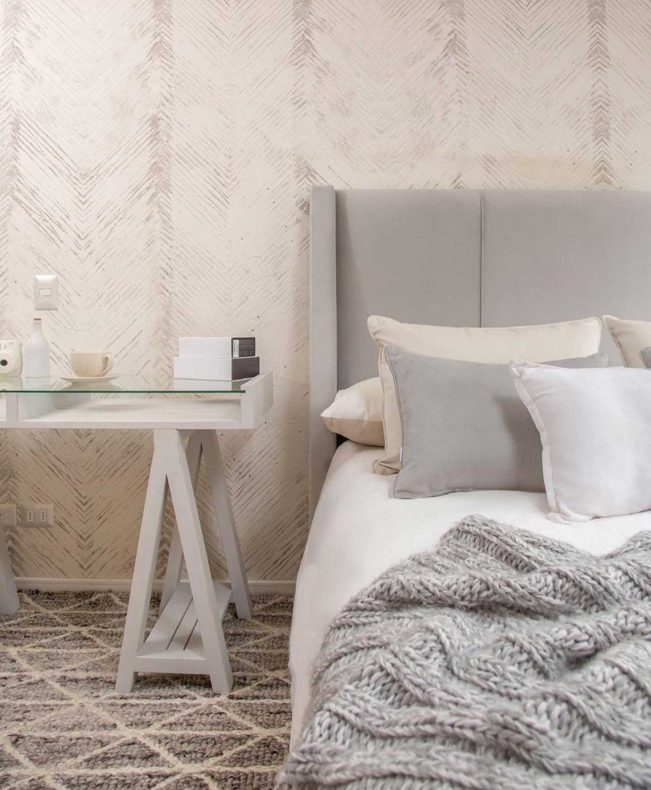 Respaldo Dominga Gris - Rustic Chic