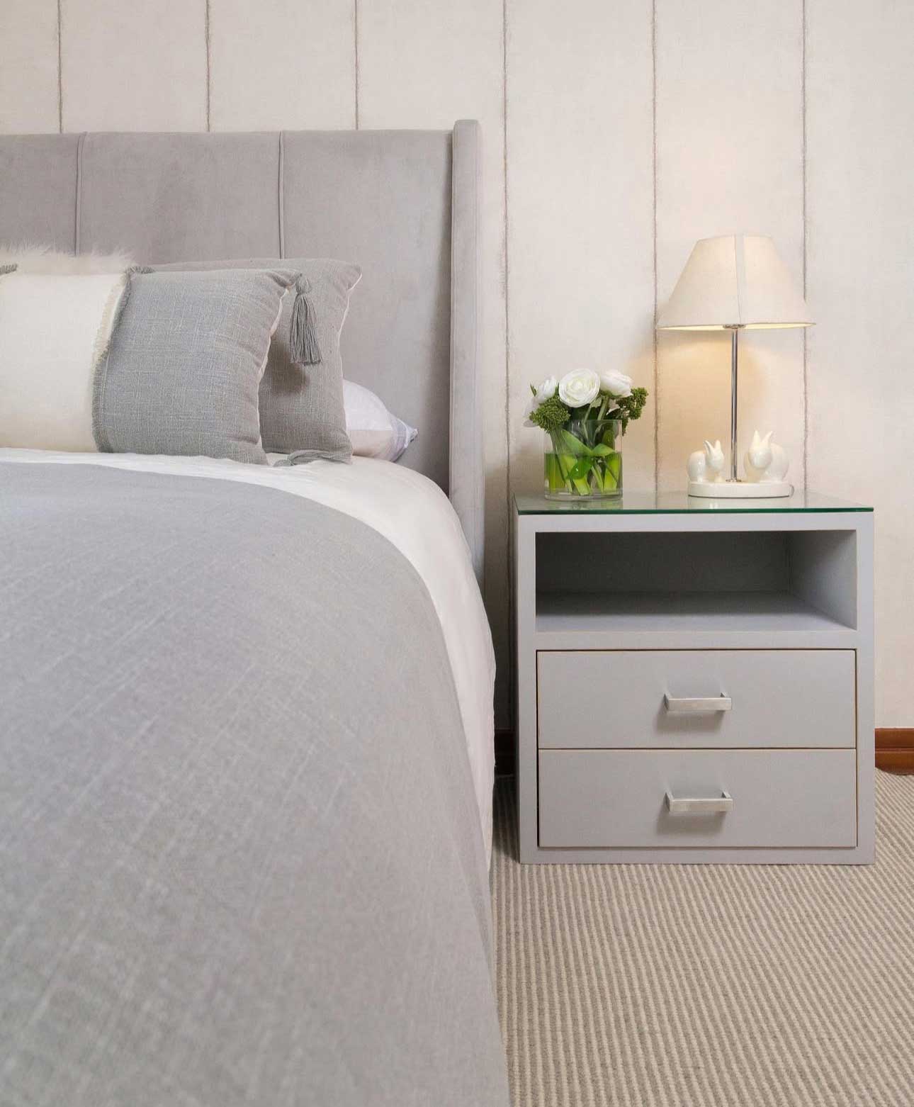 Respaldo Dominga Gris - Rustic Chic
