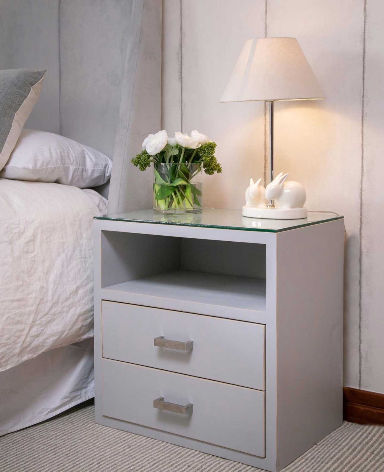 Respaldo Dominga Gris - Rustic Chic
