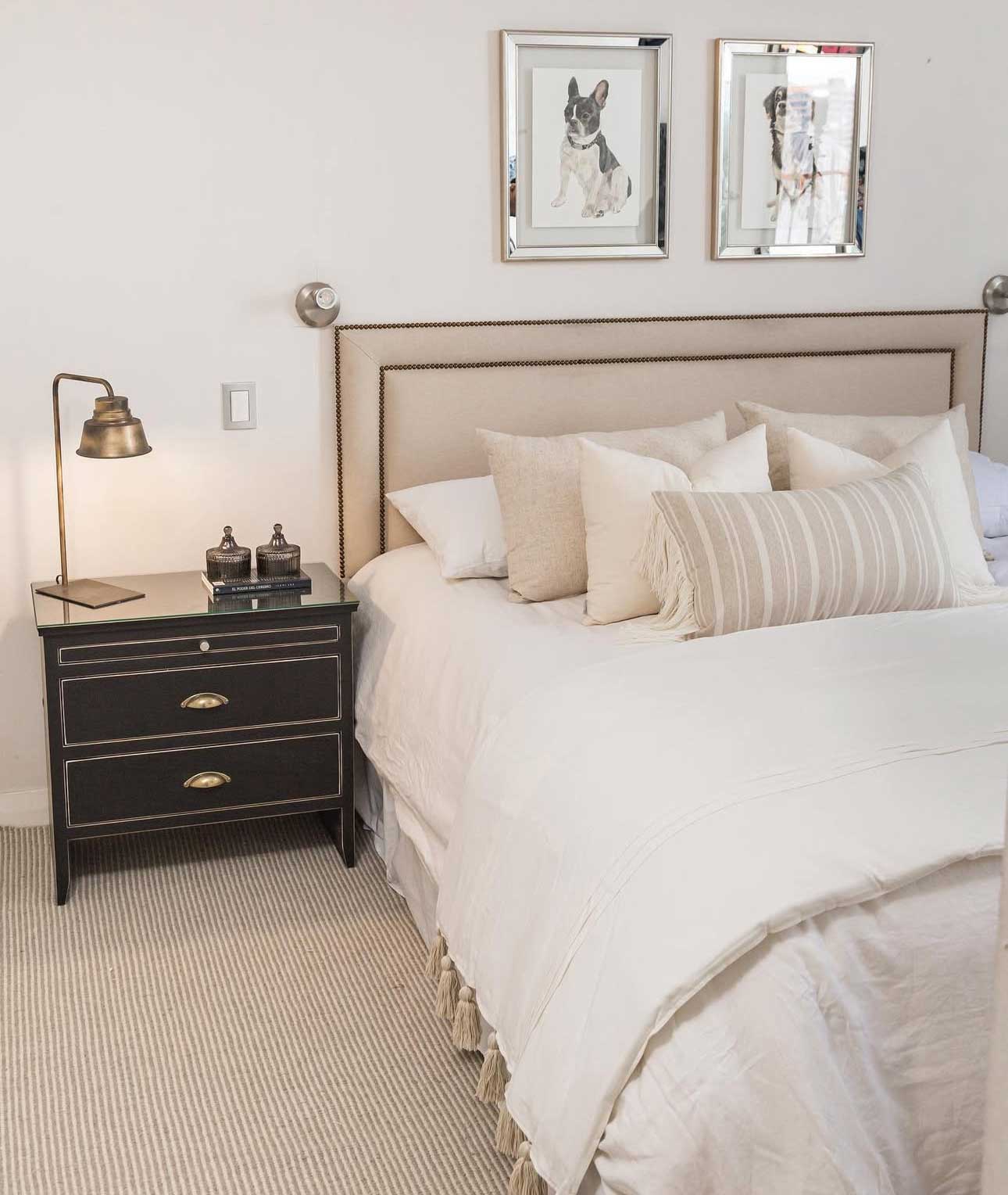 Respaldo Noa Tachas Bronces - Rustic Chic