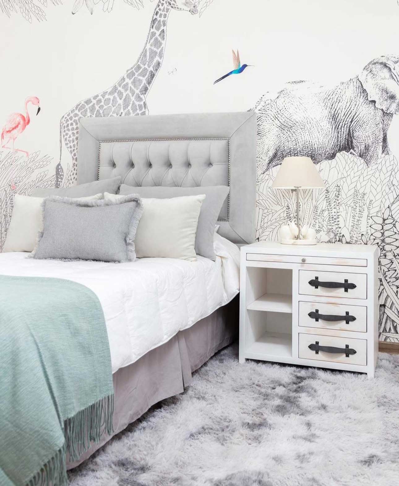 Respaldo Noa Gris - Rustic Chic