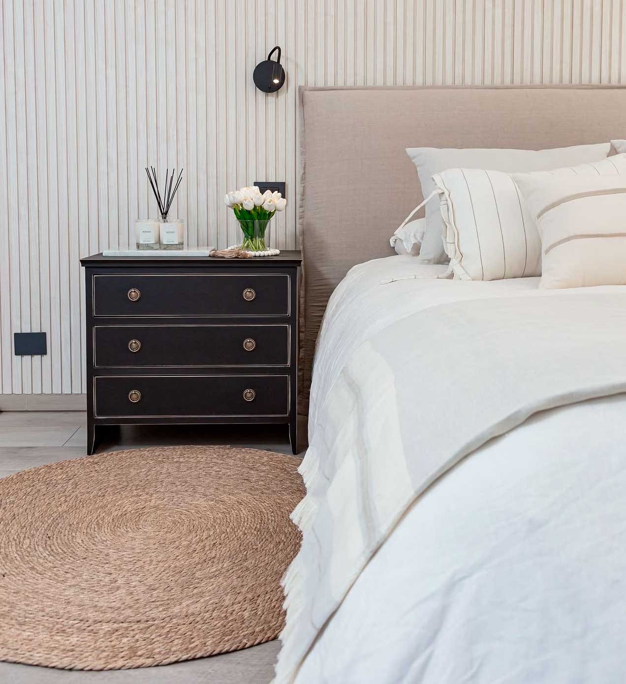 Resplado Olivia Beige-Negro - Rustic Chic