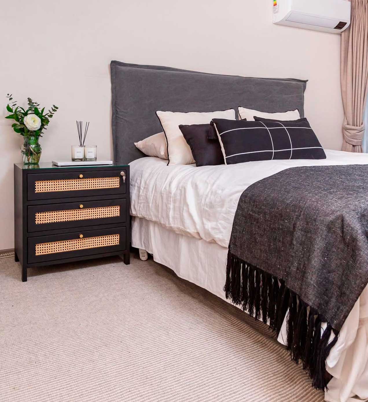 Resplado Olivia Gris oscuro - Rustic Chic