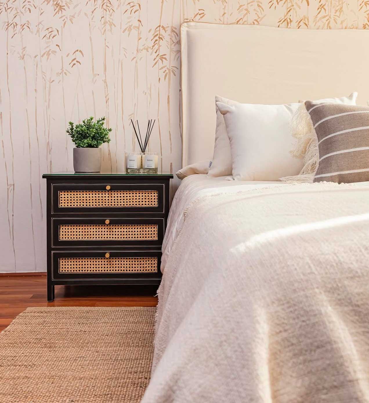 Resplado Olivia Crudo Con Borde Vivo - Rustic Chic