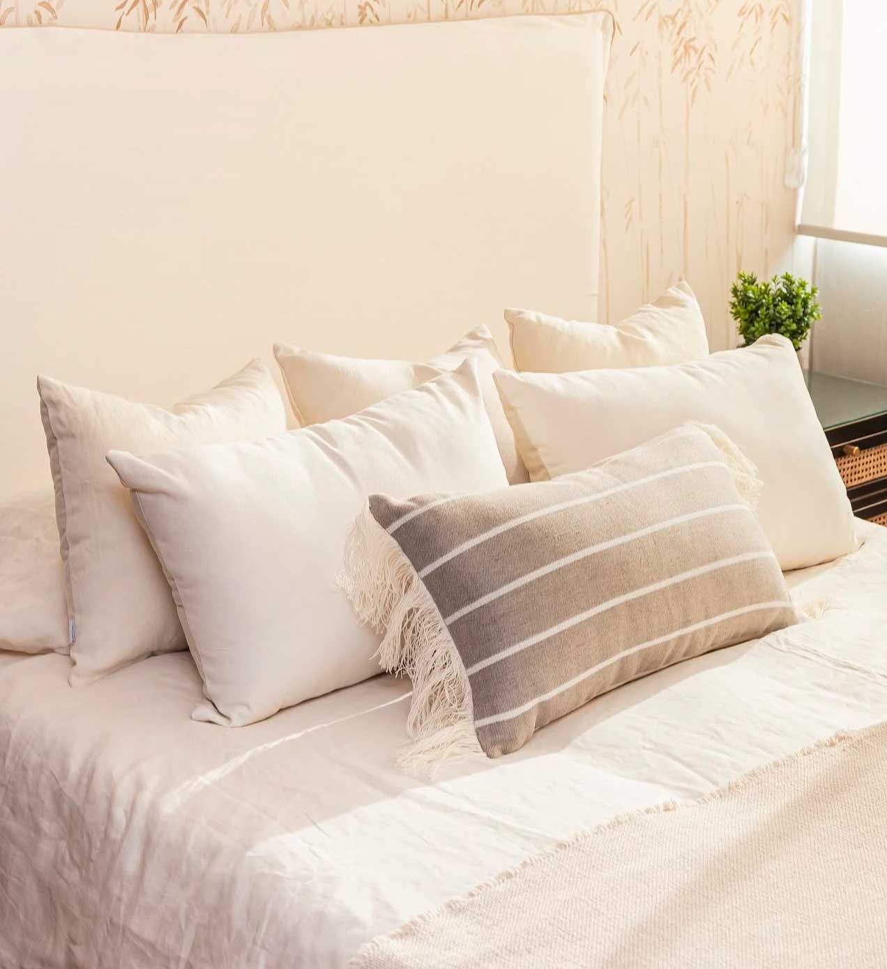 Resplado Olivia Crudo Con Borde Vivo - Rustic Chic