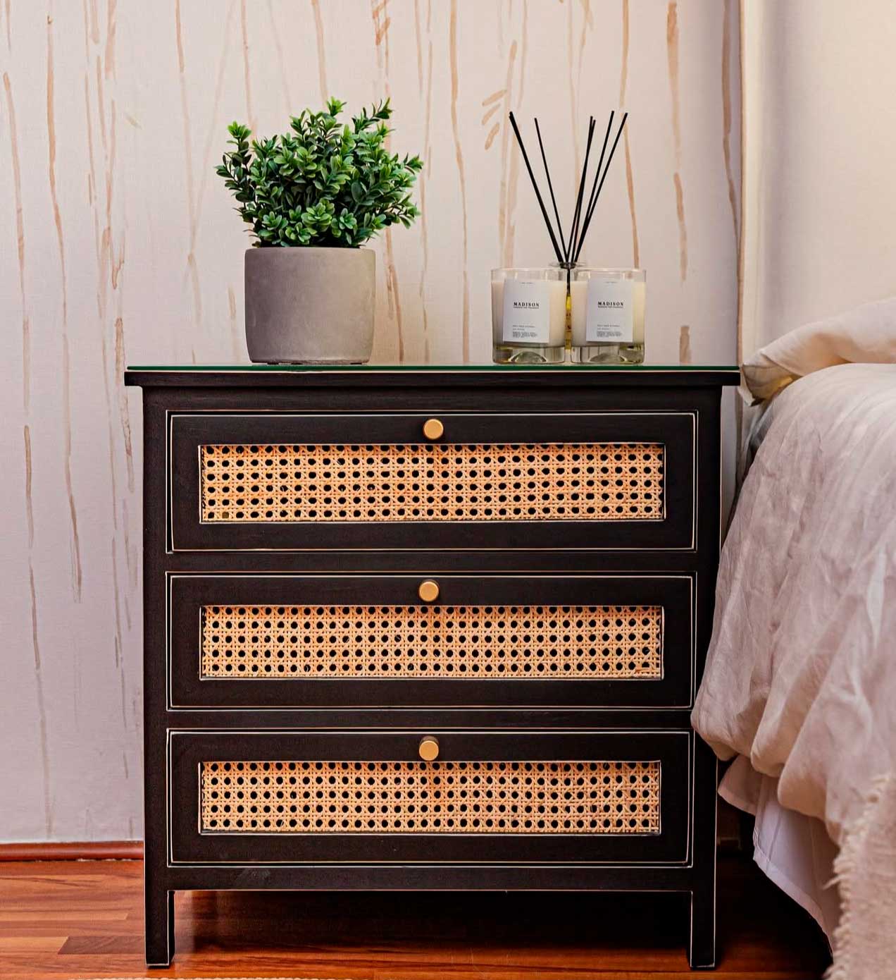 Resplado Olivia Crudo Con Borde Vivo - Rustic Chic