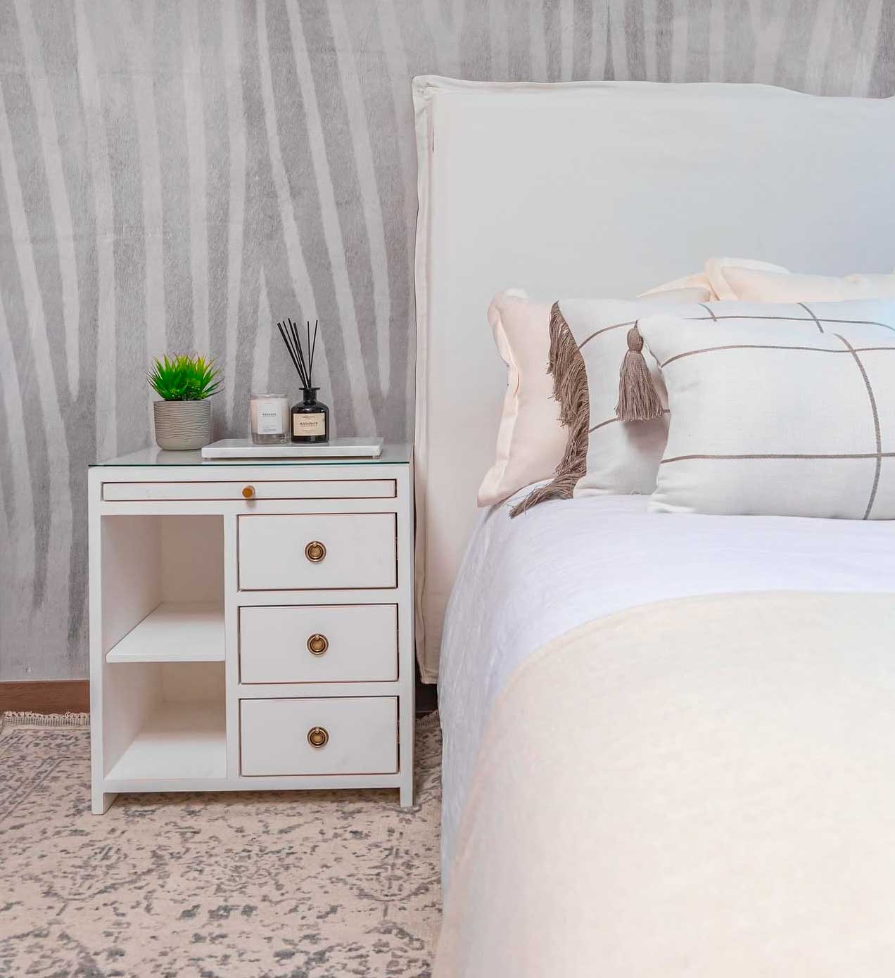 Resplado Olivia Crudo-Gris Reversible - Rustic Chic