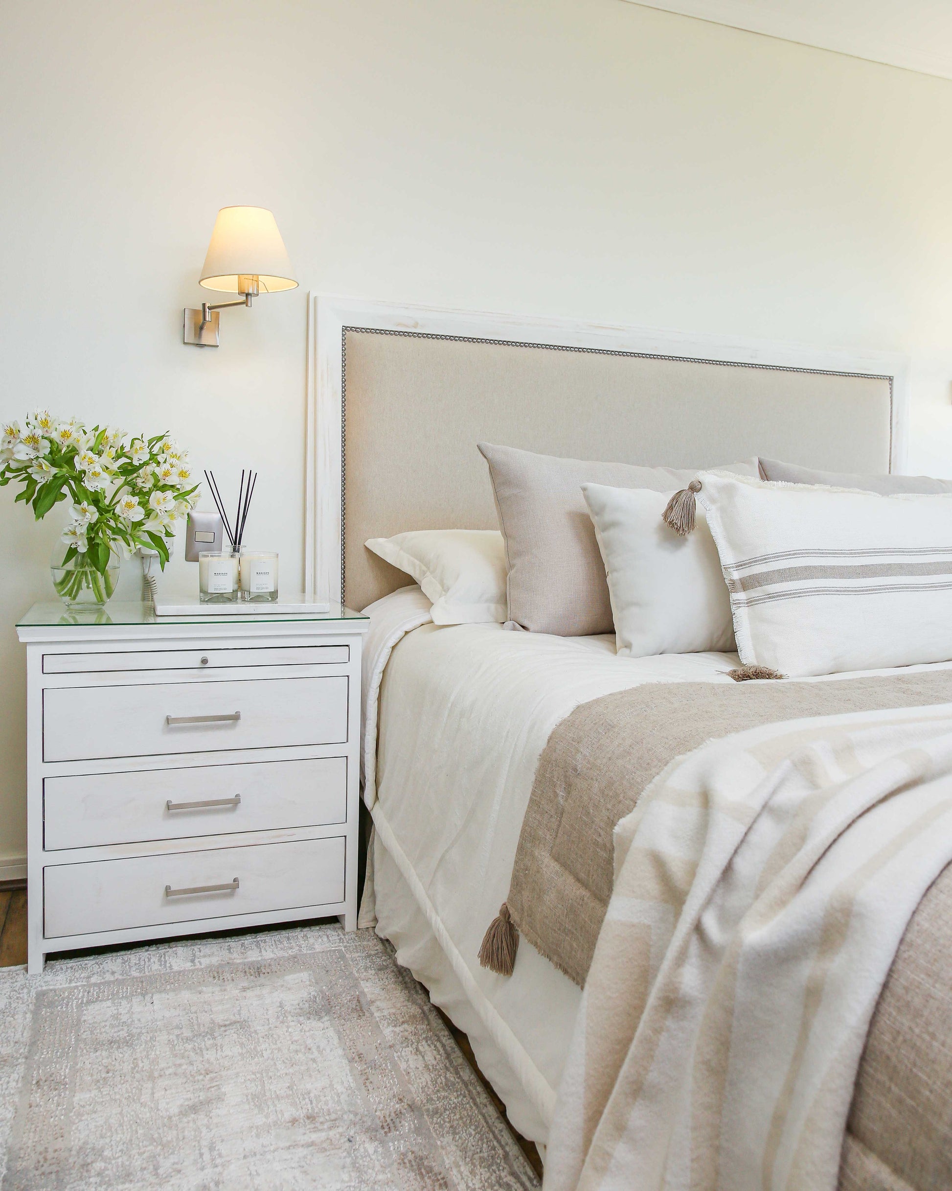 Respaldo Sophie Lino Beige - Rustic Chic