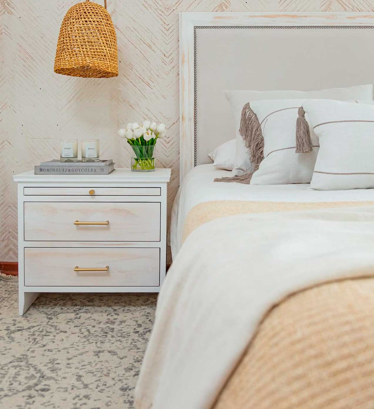 Respaldo Sophie Crudo Plata - Rustic Chic