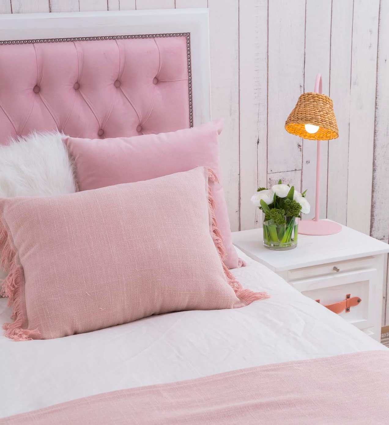 Respaldo Sophie Rosado - Rustic Chic