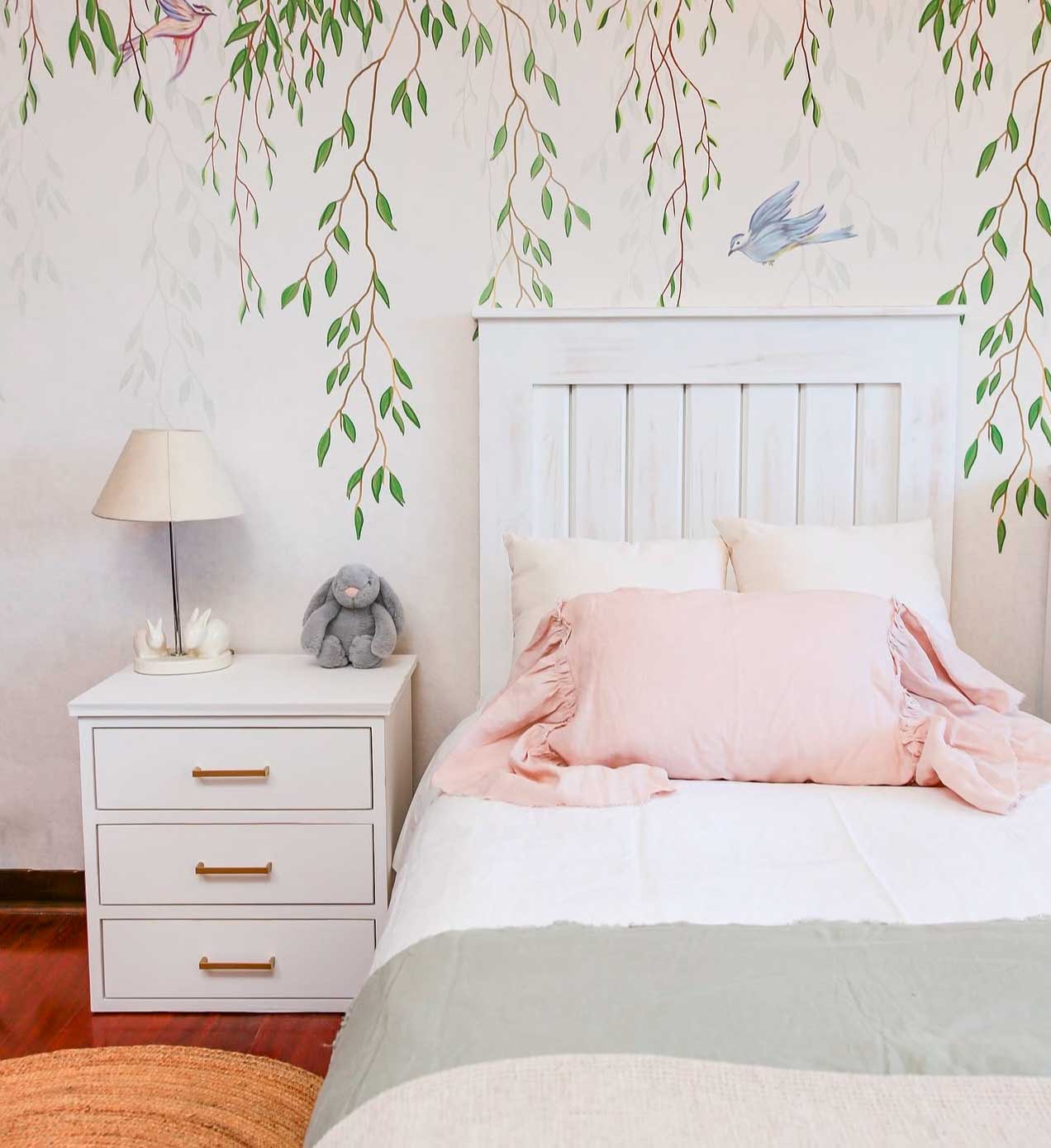 Respaldo Trini Plaza Blanco - Rustic Chic